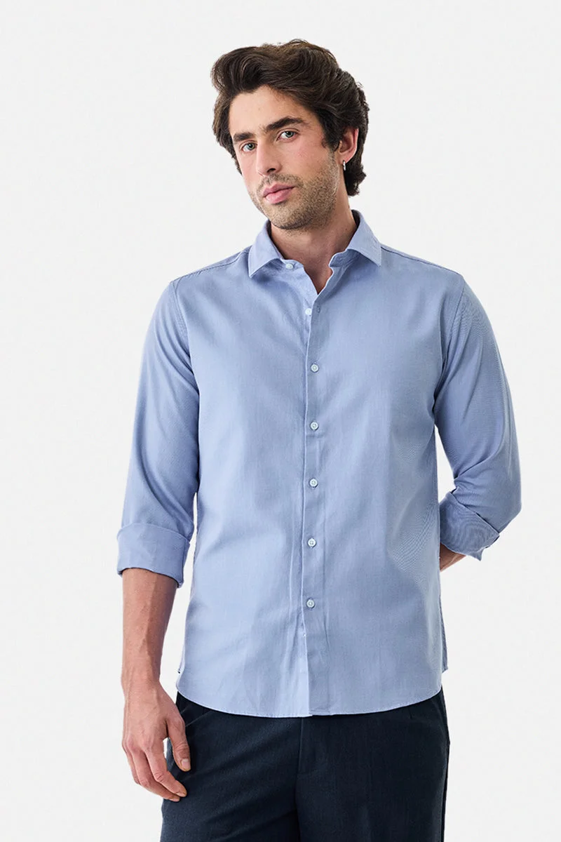SNITCH Slim Fit 100% Cotton Luxe Shirt